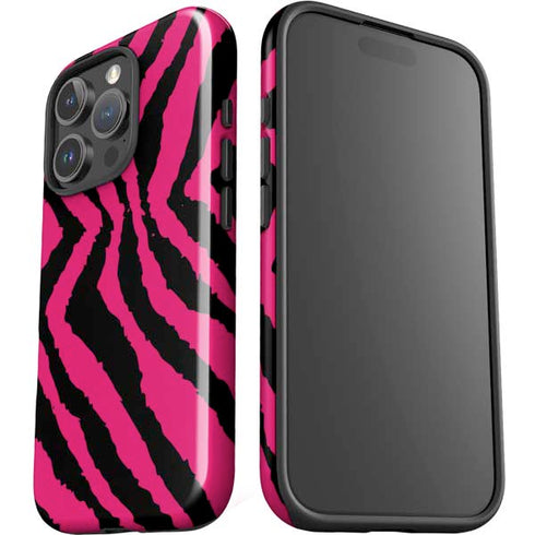Retro Zebra iPhone 16 Pro Max Impact Case
